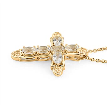 https://tjcuk.sirv.com/Products/44/6/4460685/EverTrue-White-Topaz-Pendant-with-Chain-Size-20-in-Yellow-Gold-Tone-3-_4460685_3.jpg?w=342&h=342