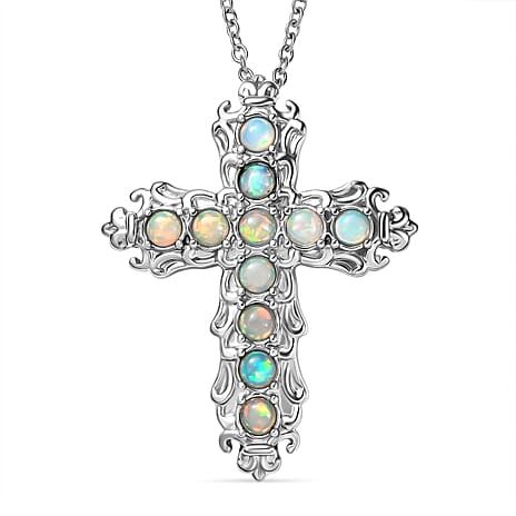 Ethiopian Opal Pendant with Chain (Size 20)