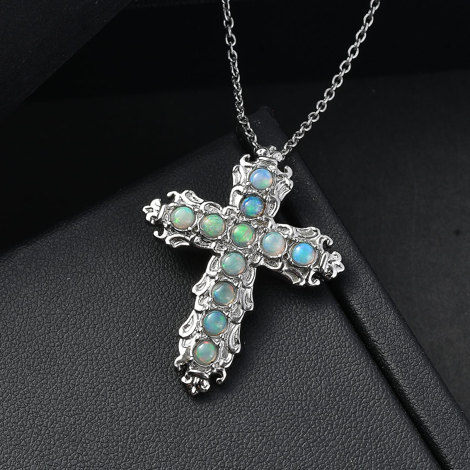 Ethiopian Opal Pendant with Chain (Size 20)