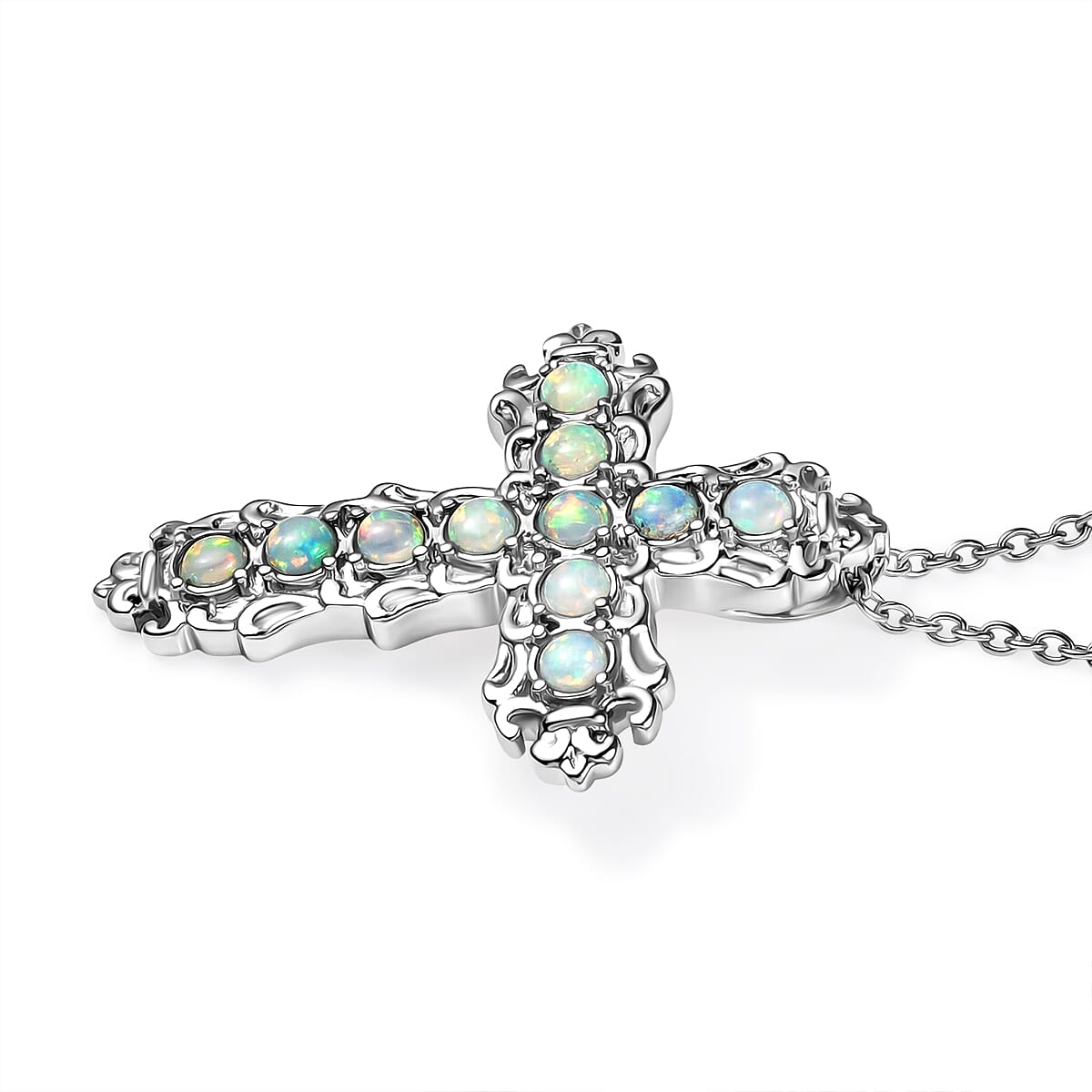 Ethiopian Opal Pendant with Chain (Size 20)