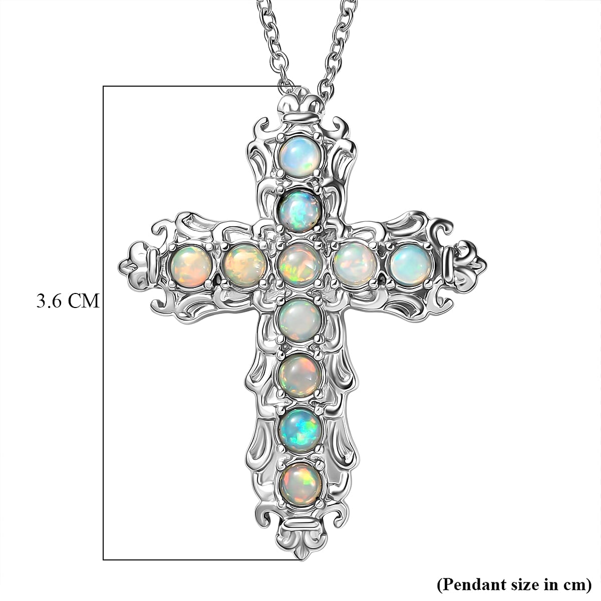 Ethiopian Opal Pendant with Chain (Size 20)