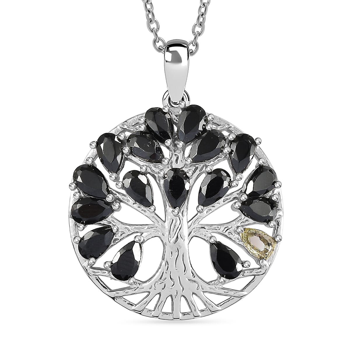 EverTrue - Black Spinel Pendant with Chain (Size 20) 5.00 Ct.