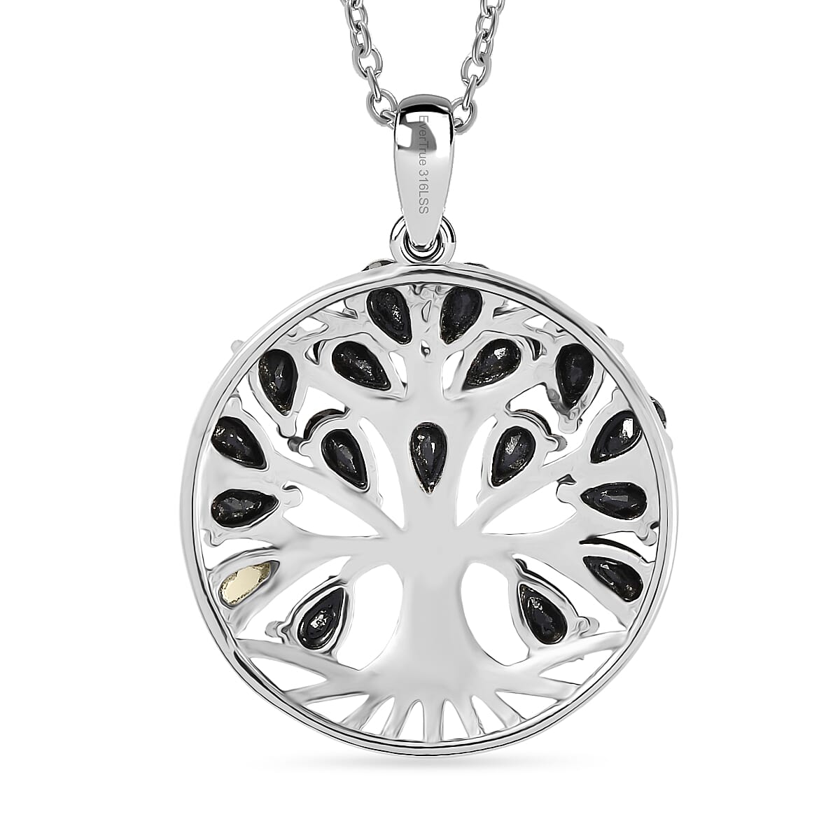 EverTrue - Black Spinel Pendant with Chain (Size 20) 5.00 Ct.