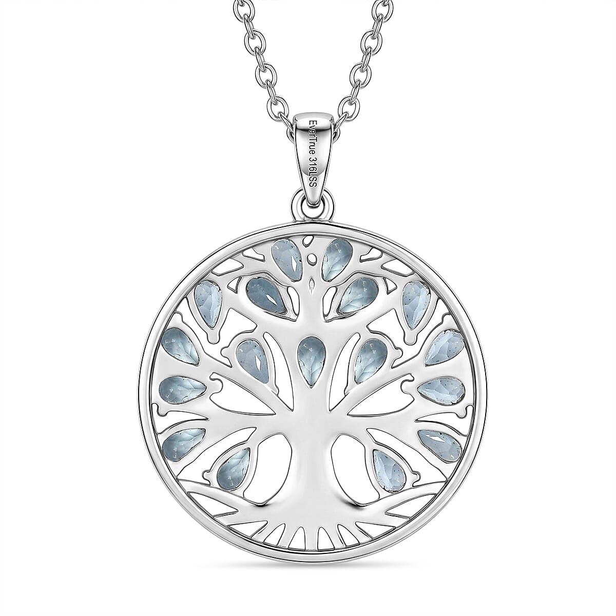 EverTrue - Skyblue Topaz Pendant with Chain (Size 20) 4.83 Ct.