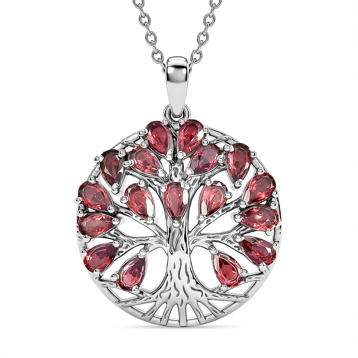 EverTrue - Orissa Rose Garnet Pendant with Chain (Size 20) 4.60 Ct.