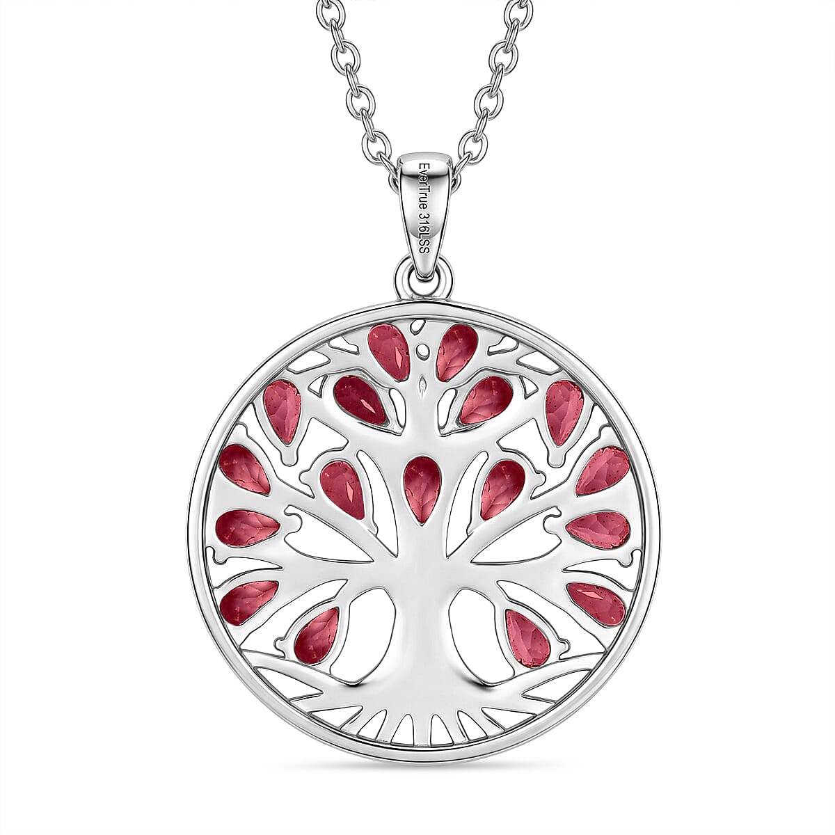 EverTrue - Orissa Rose Garnet Pendant with Chain (Size 20) 4.60 Ct.