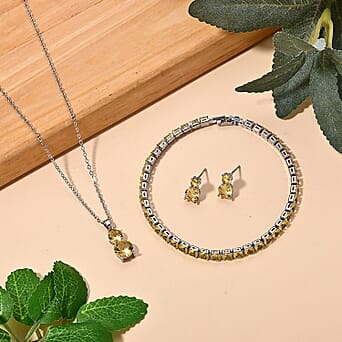 https://tjcuk.sirv.com/Products/44/6/4464077/3-Piece-Set-Yellow-Cubic-Zirconia-Bracelet-Earring-Pendant-with-Chain-_4464077_2.jpg?w=342&h=342