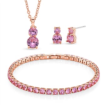 https://tjcuk.sirv.com/Products/44/6/4464078/3-Piece-Set-Pink-Cubic-Zirconia-Bracelet-Earring-Pendant-with-Chain-Si_4464078.jpg?w=342&h=342