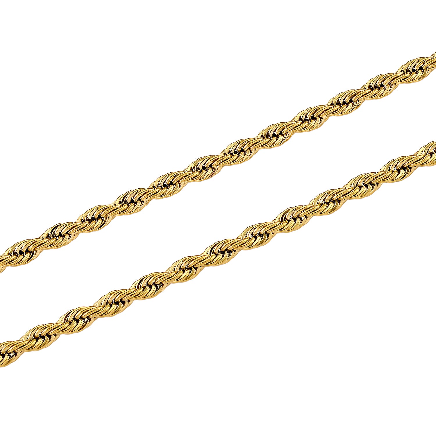 2 Piece Set -  Fancy Necklace and Fancy Bracelet Pure White Stainless Steel