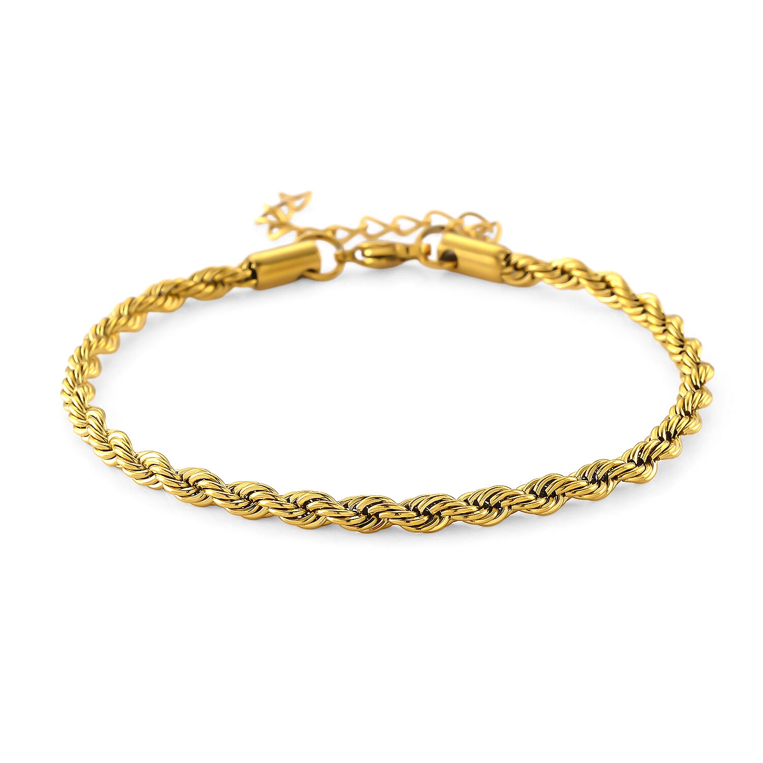 2 Piece Set -  Fancy Necklace and Fancy Bracelet Pure White Stainless Steel