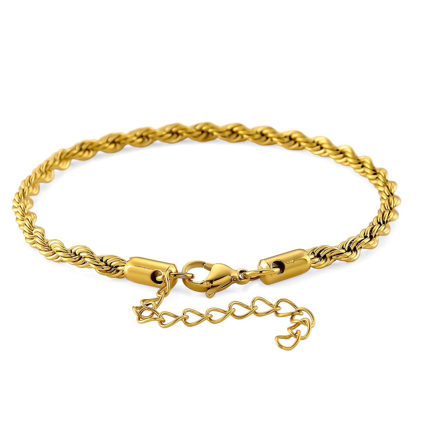 2 Piece Set -  Fancy Necklace and Fancy Bracelet Pure White Stainless Steel