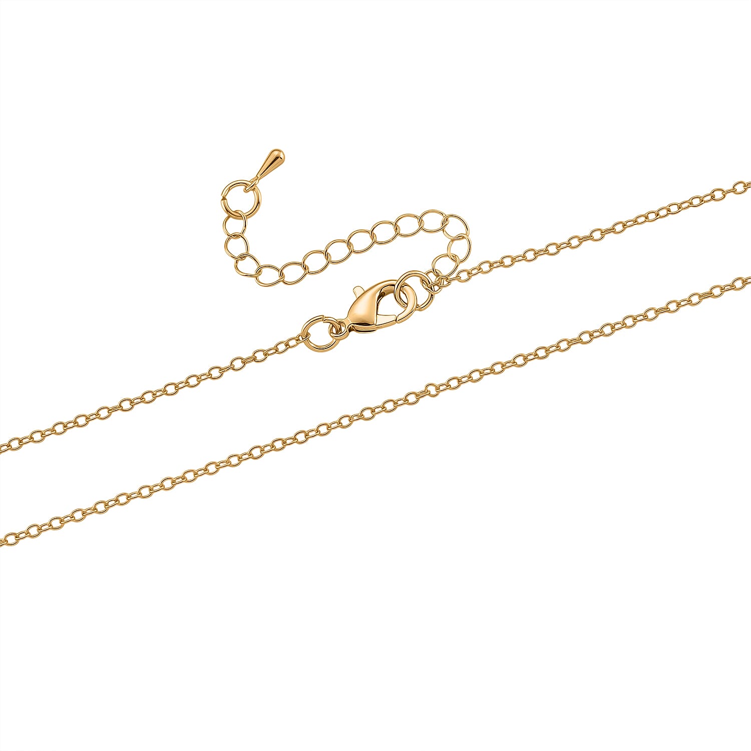 Orange Crystal, Enamled & White Resin Pearl Floral Egg Pendant with Chain (Size 24-2 Ext) in Yellow Gold Tone