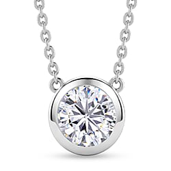 Rachel Galley - AAA White Topaz Pendant with Chain (Size 20) in 18K Vermeil Yellow Gold Plated Sterling Silver
