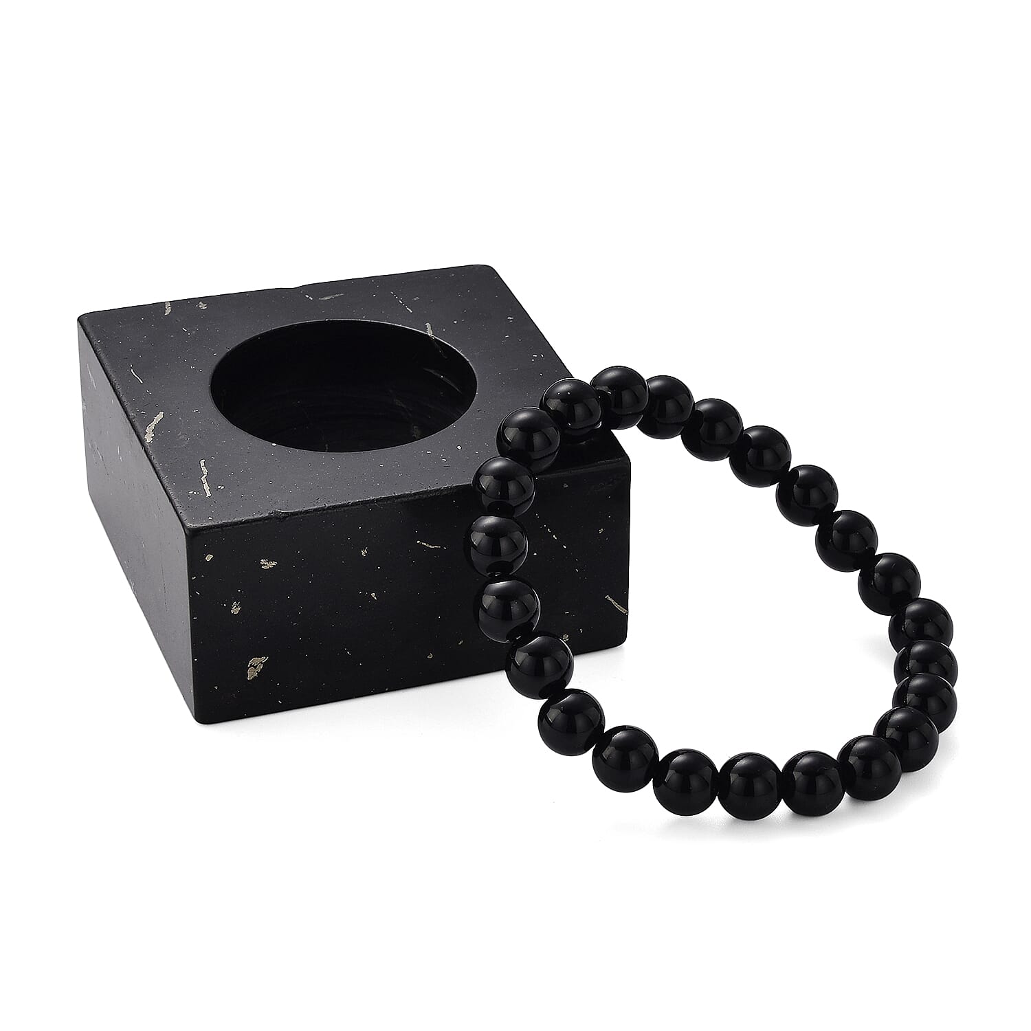Set of 2 - Shungite Decor & Stretchable Bracelet (Size - 7) 1175.00 Ct.