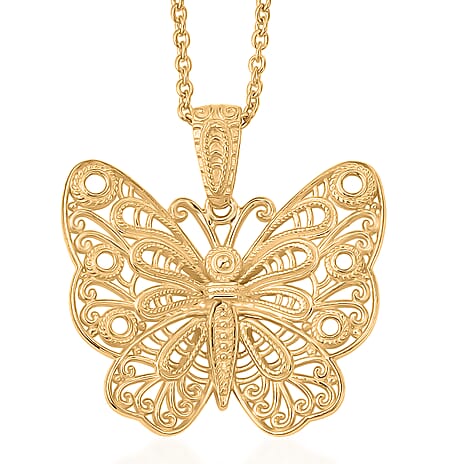 EverTrue - Pendant with Chain (Size 20) in Yellow Gold Tone