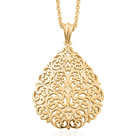 EverTrue - Pendant with Chain (Size 20) in Yellow Gold Tone