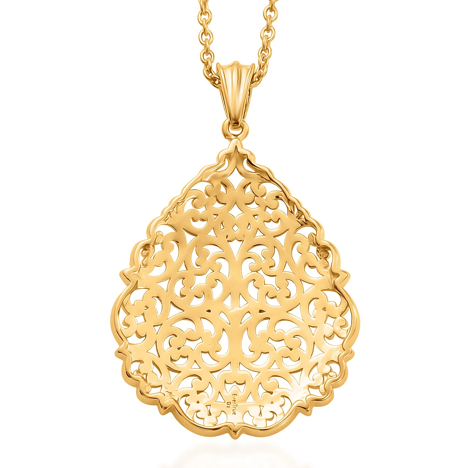 EverTrue - Pendant with Chain (Size 20) in Yellow Gold Tone