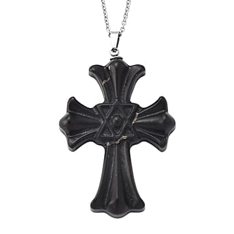 https://tjcuk.sirv.com/Products/44/7/4472987/Shungite-Cross-Pendant-with-Chain-Size-20-in-Silver-Tone-50-00-Ct_4472987.jpg?w=342&h=342