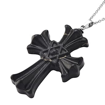https://tjcuk.sirv.com/Products/44/7/4472987/Shungite-Cross-Pendant-with-Chain-Size-20-in-Silver-Tone-50-00-Ct_4472987_3.jpg?w=342&h=342
