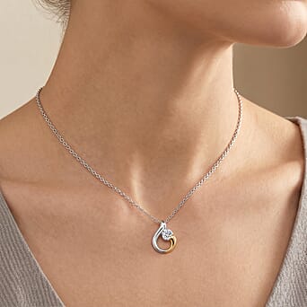 https://tjcuk.sirv.com/Products/44/7/4473293/D-Joy-Moissanite-Pendant-with-Chain-Size-20-in-Two-Tone-1-00-Ct_4473293_1.jpg?w=342&h=342