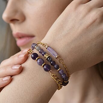 https://tjcuk.sirv.com/Products/44/7/4473415/Set-of-3-African-Amethyst-Beads-Adjustable-Bracelet-Size-7-2-Ext-in-Ye_4473415_1.jpg?w=342&h=342