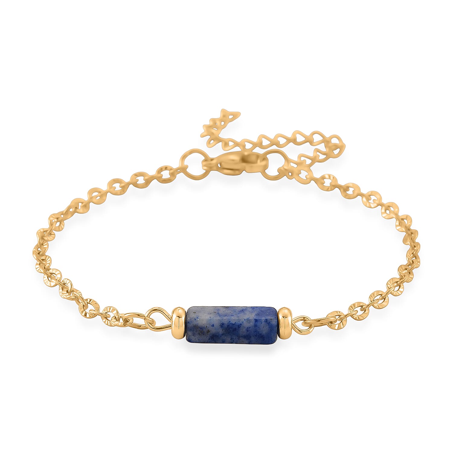 Set of 3 - Lapis Lazuli Beads Bracelet Adjustable Bracelet (Size - 7-2 Ext) 50.00 Ct.