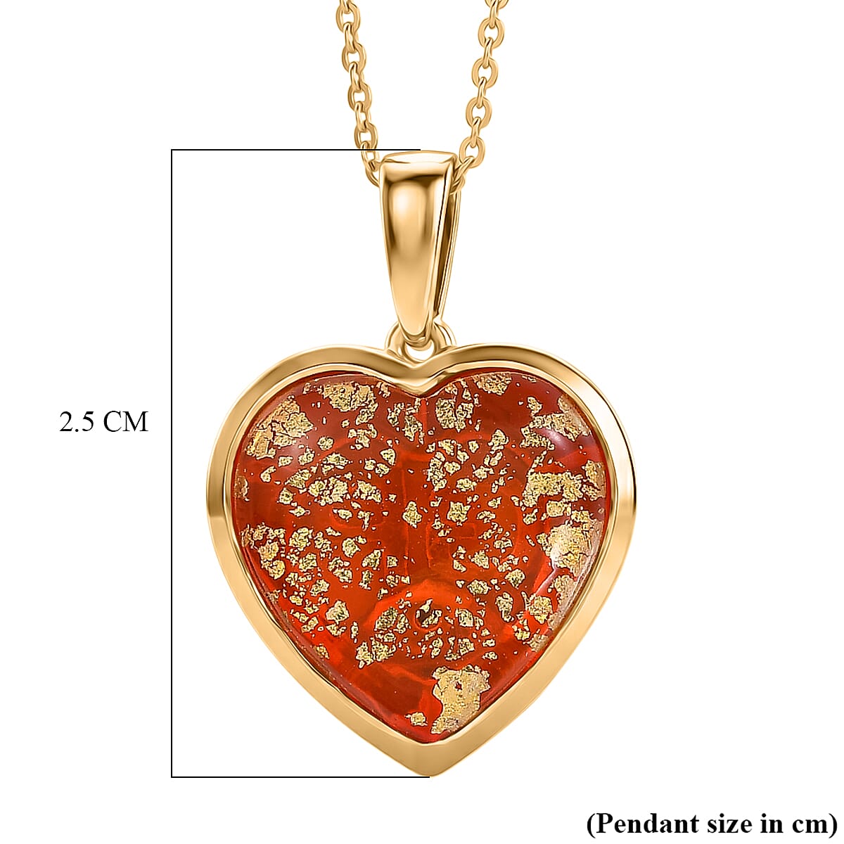GP Family Legacy Italy - Genuine Murano With 24K Gold  & Blue Sapphire Pendant With Chain (Size 20) in 18K Gold Vermeil Sterling Silver