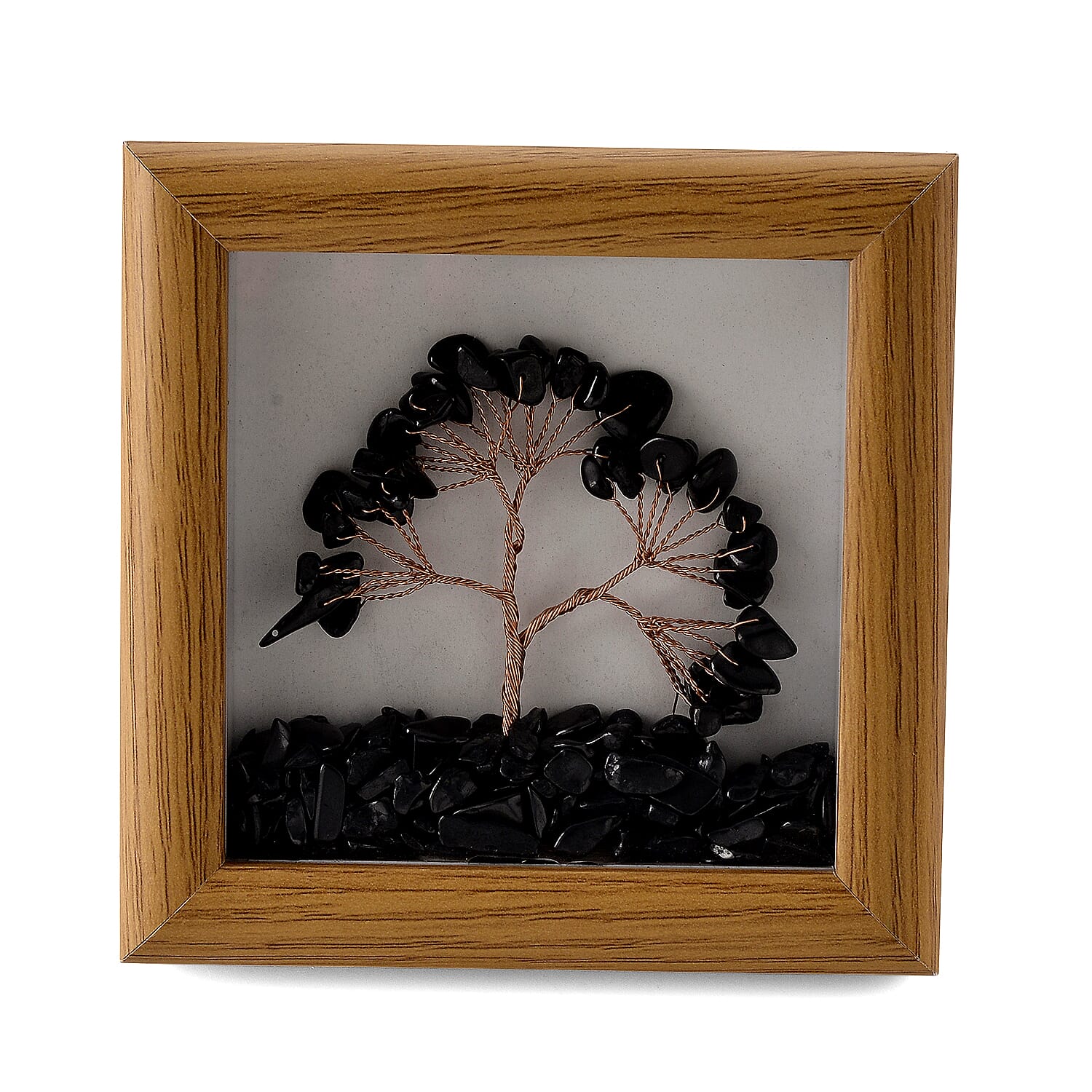Set of 2 - Life of Tree Photo Frame & Shungite Stretchable Bracelet (Size - 7) 300.00 Ct.