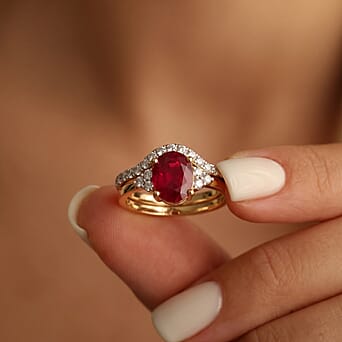 https://tjcuk.sirv.com/Products/44/7/4474851/D-joy-Set-of-2-African-Ruby-Moissanite-Ring-in-18K-Vermeil-Yellow-Gold_4474851_3.jpg?w=342&h=342