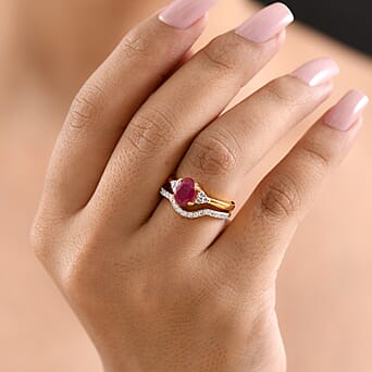 https://tjcuk.sirv.com/Products/44/7/4474865/Luxuriant-Set-of-2-African-Ruby-Moissanite-Ring-in-18K-Vermeil-Yellow-_4474865_1.jpg?w=342&h=342