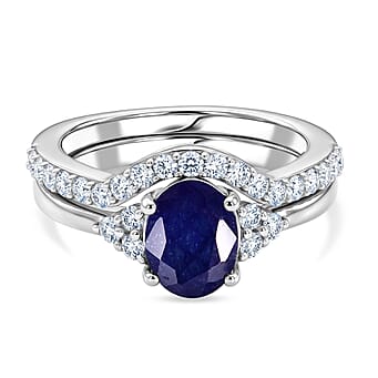https://tjcuk.sirv.com/Products/44/7/4475091/Set-of-2-Luxuriant-Masoala-Sapphire-Lab-Grown-Diamond-SI-G-H-Ring-in-R_4475091.jpg?w=342&h=342