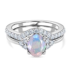 Set of 2 - Lab Grown Diamond Stackable Ring in Sterling Silver