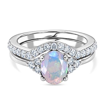 https://tjcuk.sirv.com/Products/44/7/4475130/Set-of-2-Luxuriant-Ethiopian-Opal-Lab-Grown-Diamond-SI-G-H-Ring-in-Rho_4475130.jpg?w=342&h=342