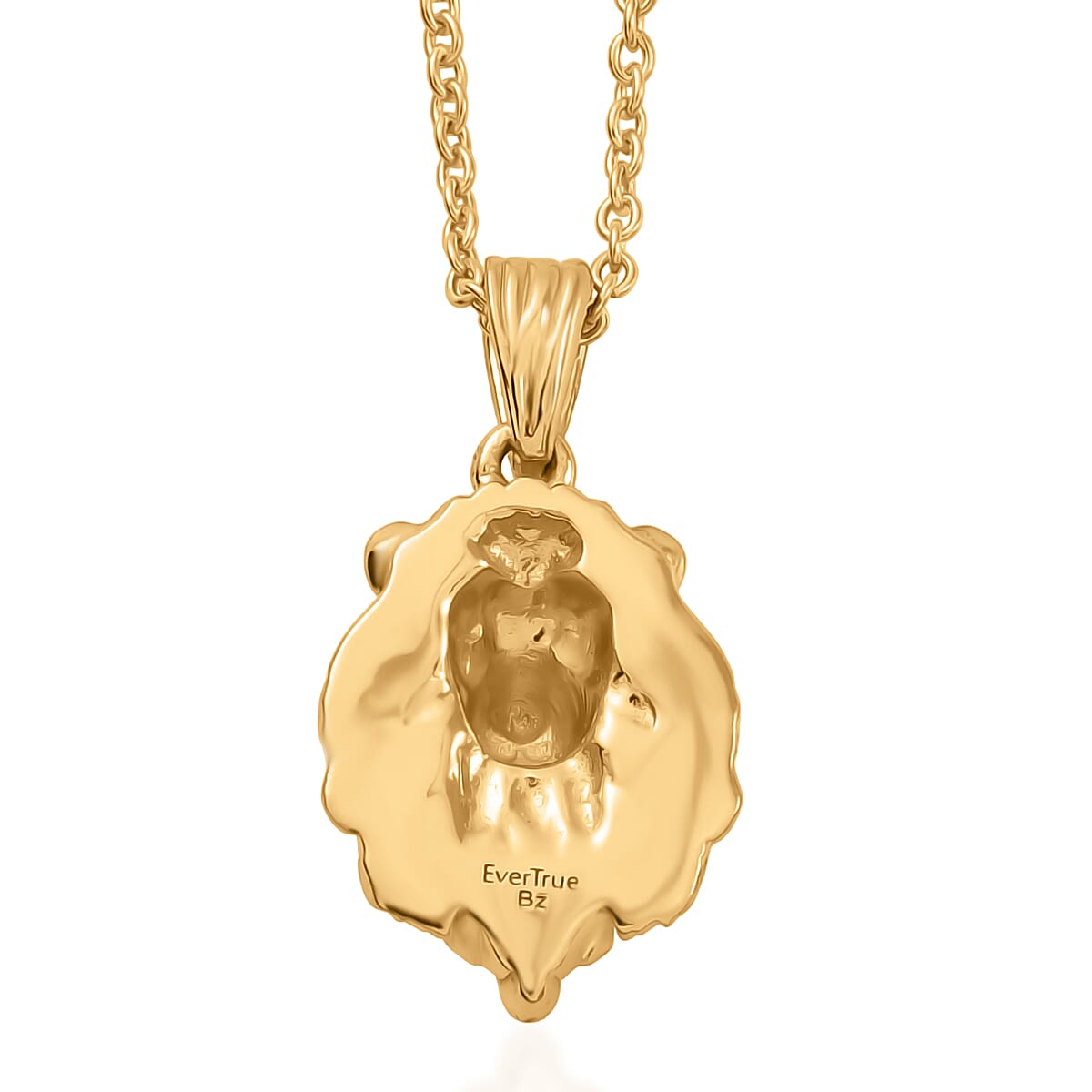 Bronzelaa  Pendant with Chain (Size 20) in Yellow Gold Tone