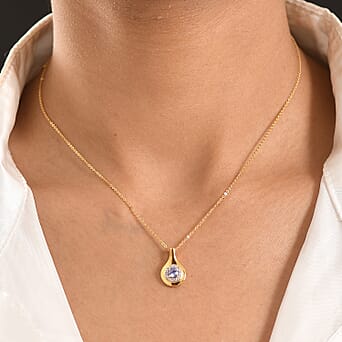 https://tjcuk.sirv.com/Products/44/7/4476889/D-Joy-Tanzanite-White-Zircon-Halo-Pendant-with-Chain-Size-20-in-Yellow_4476889_1.jpg?w=342&h=342