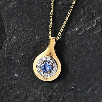 https://tjcuk.sirv.com/Products/44/7/4476889/D-Joy-Tanzanite-White-Zircon-Halo-Pendant-with-Chain-Size-20-in-Yellow_4476889_2.jpg?w=342&h=342