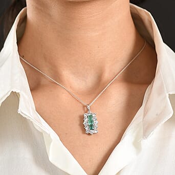 https://tjcuk.sirv.com/Products/44/7/4477611/Zambian-Emerald-White-Zircon-Pendant-with-Torn-Chain-19DC-Size-20-in-R_4477611_1.jpg?w=342&h=342