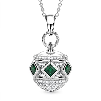 https://tjcuk.sirv.com/Products/44/7/4478035/D-Joy-Zambian-Emerald-White-Zircon-Pendant-with-Chain-Size-20-in-Rhodi_4478035.jpg?w=342&h=342