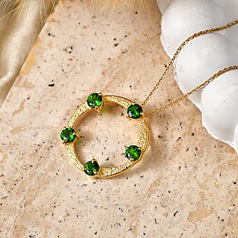 https://tjcuk.sirv.com/Products/44/7/4478680/D-Joy-Natural-Chrome-Diopside-5-Stone-Circle-Pendant-with-Chain-Size-2_4478680_2.jpg?w=342&h=342