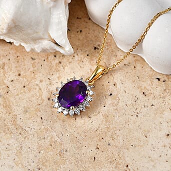 https://tjcuk.sirv.com/Products/44/7/4478867/Luxuriant-AAA-Zambian-Amethyst-Lab-Grown-Diamond-SI-G-H-Pendant-with-C_4478867_2.jpg?w=342&h=342