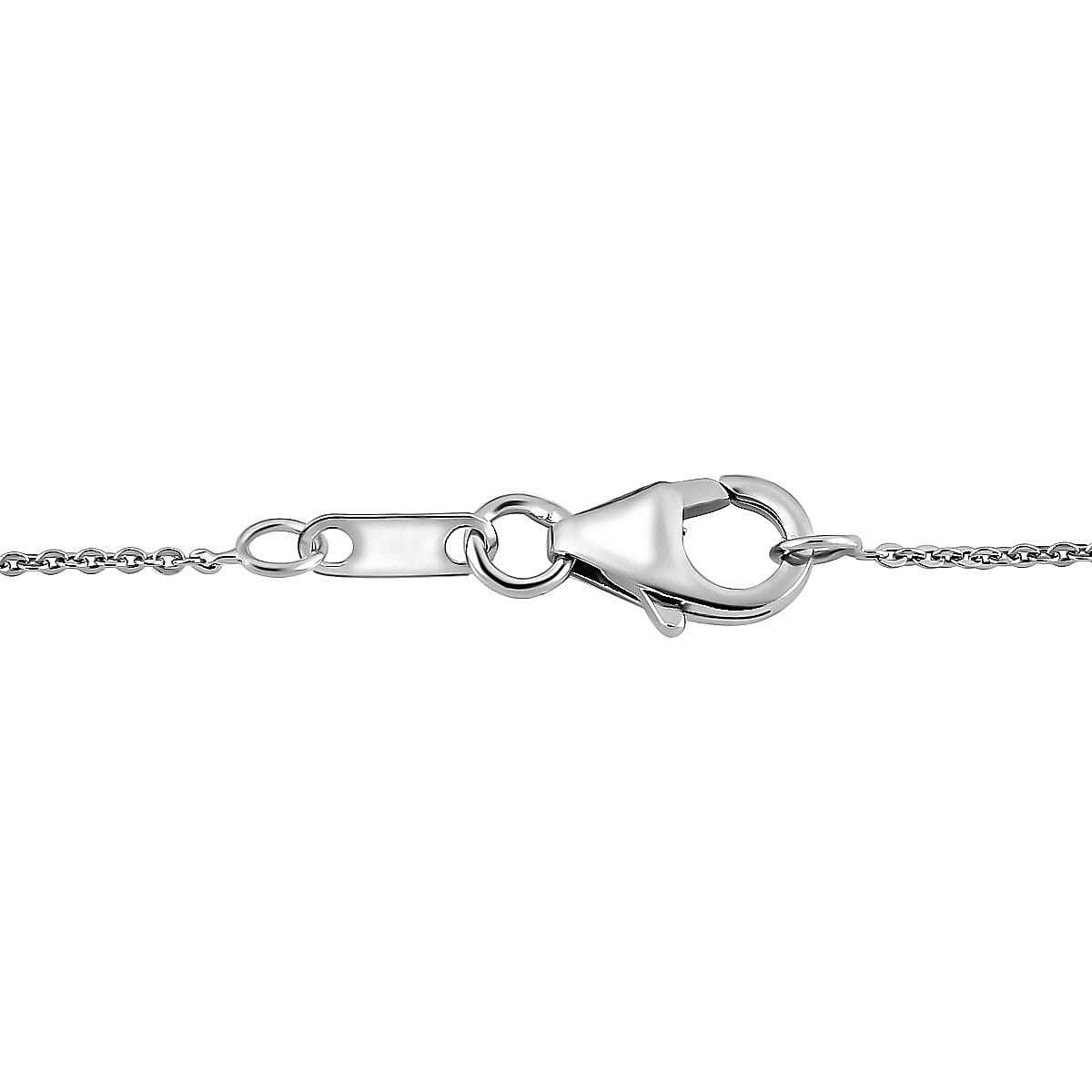 D'Joy - AAA Zambian Emerald & White Zircon Pendant with Chain (Size 20) in Rhodium Overlay Sterling Silver