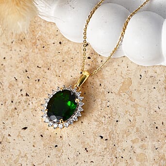 https://tjcuk.sirv.com/Products/44/7/4479351/Luxuriant-Natural-Chrome-Diopside-Lab-Grown-Diamond-SI-G-H-Halo-Pendan_4479351_2.jpg?w=342&h=342