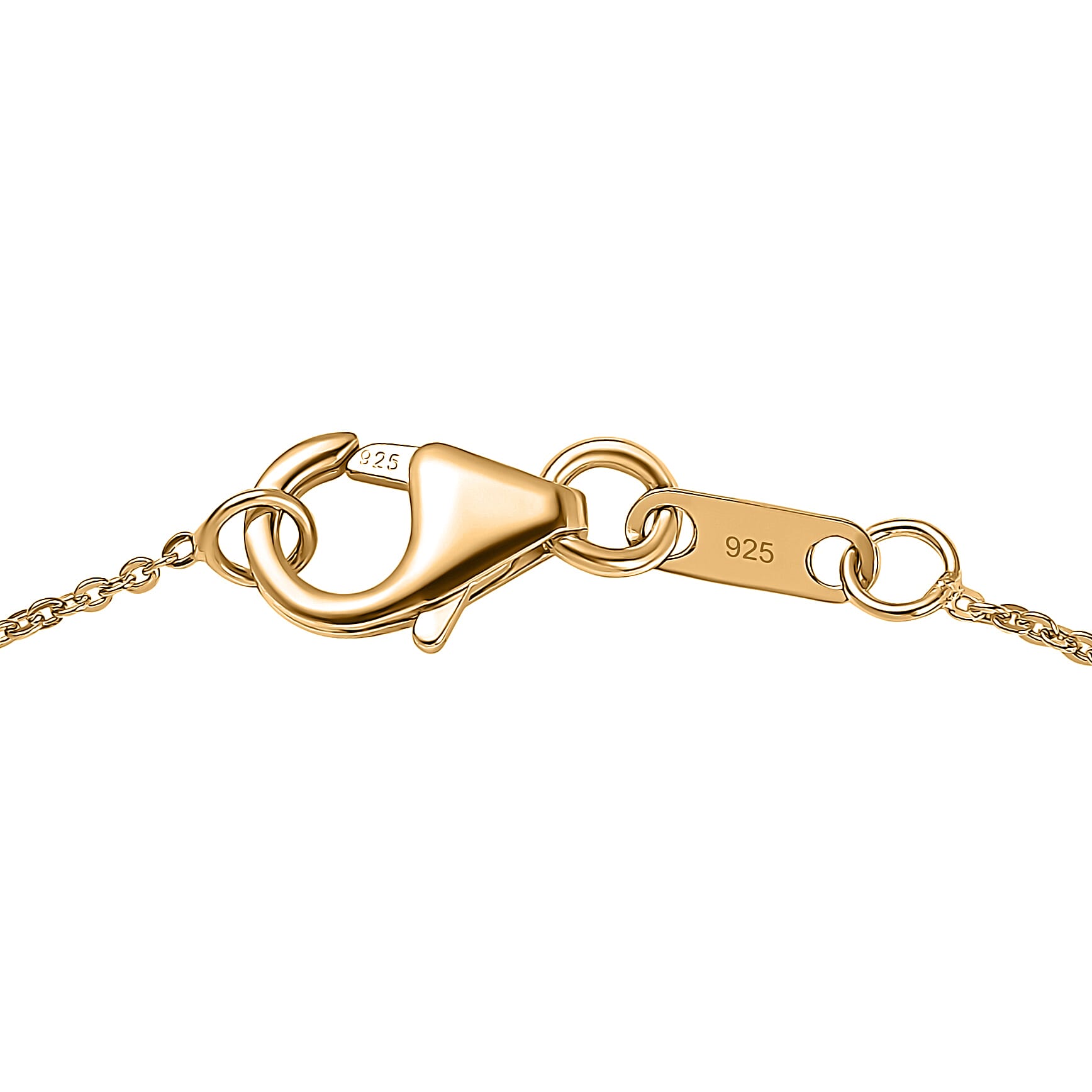 D'Joy - AAA Zambian Amethyst & White Zircon Pendant with Chain (Size 20) in Yellow Gold Plated Sterling Silver 2.00 Ct.