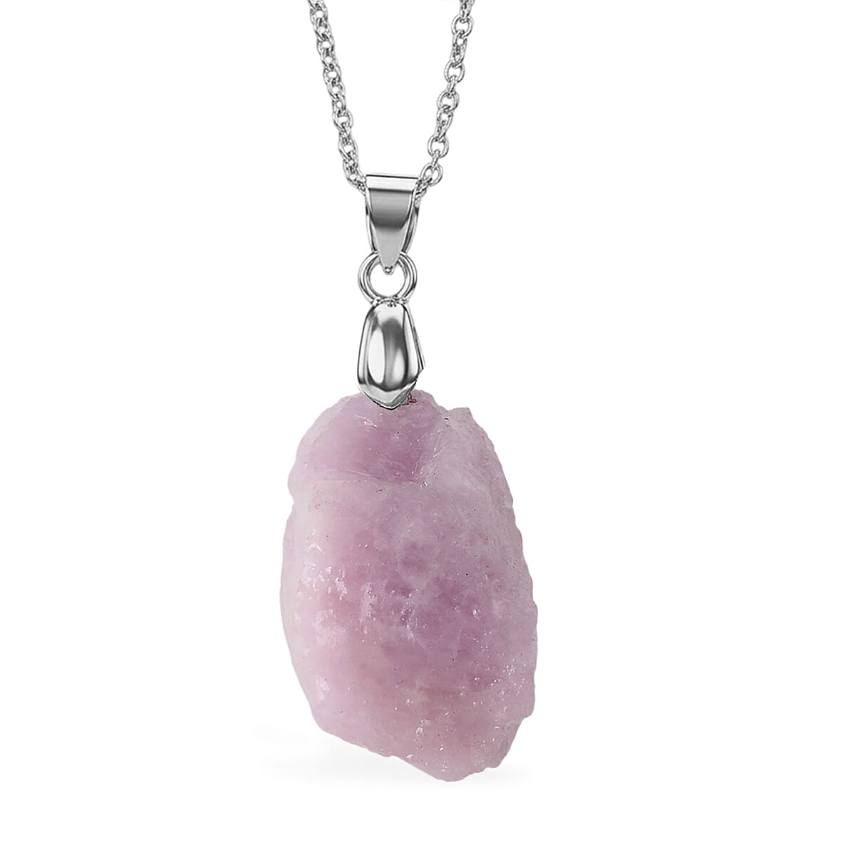 Kunzite Pendant with Chain (Size 20) 50.00 Ct.
