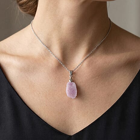 Kunzite Pendant with Chain (Size 20) 50.00 Ct.