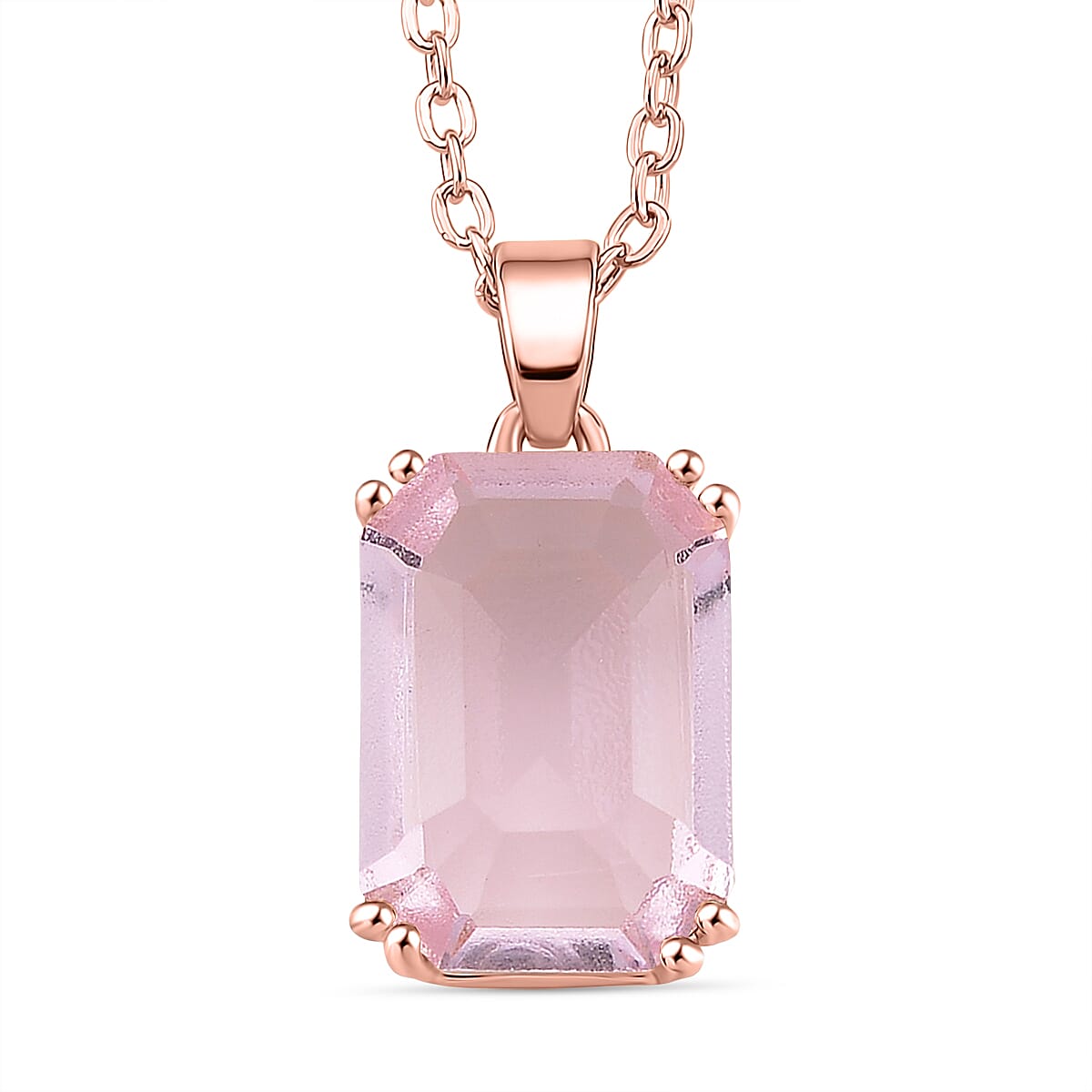 Green Crystal Pendant with Chain (Size 20-2 Ext)