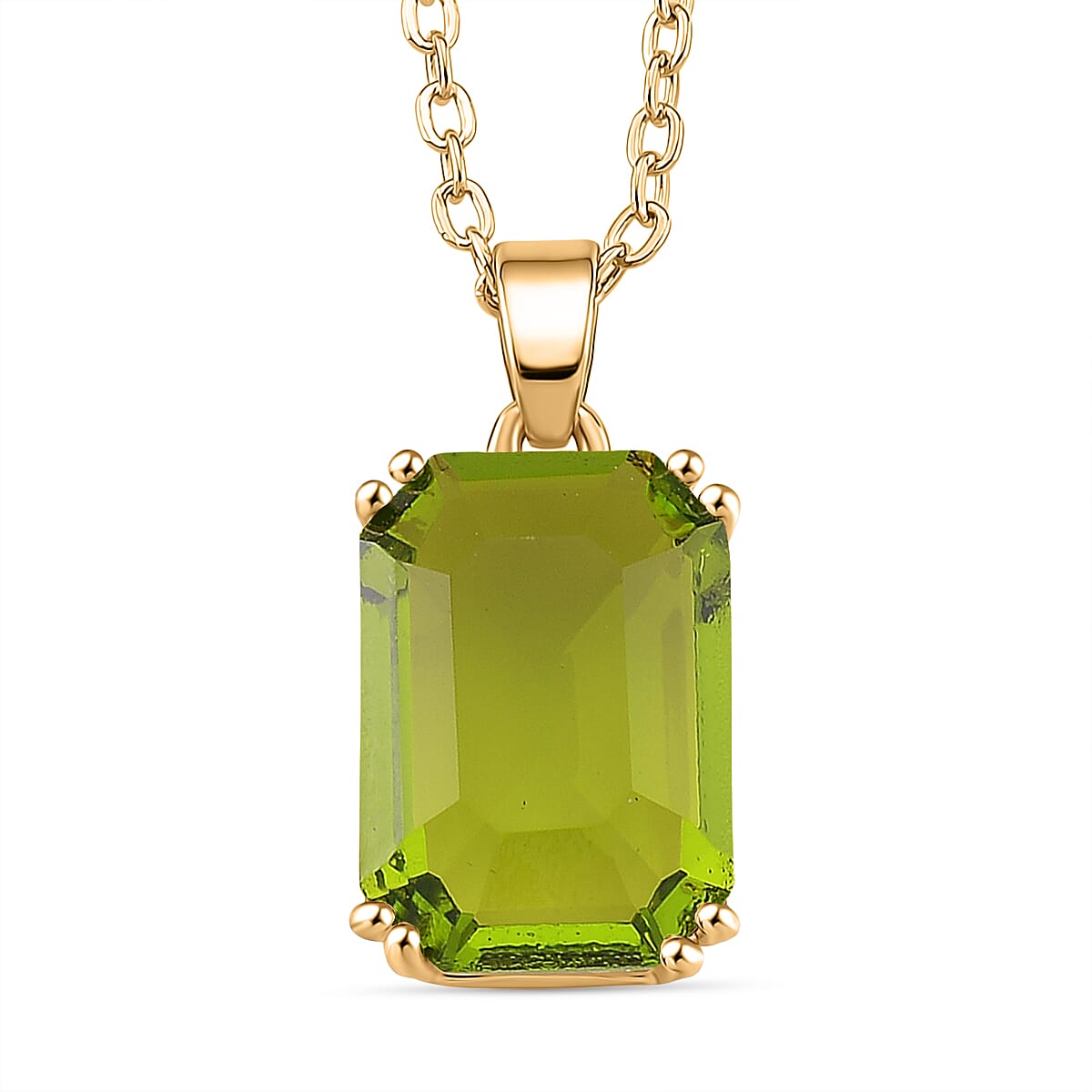 Pink Crystal Pendant with Chain (Size 20)