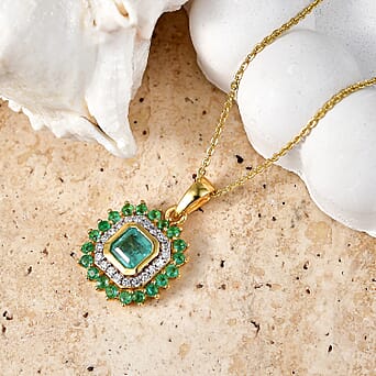 https://tjcuk.sirv.com/Products/44/8/4481797/Luxuriant-AAA-Zambian-Emerald-Lab-Grown-Diamond-SI-G-H-Pendant-with-Ch_4481797_2.jpg?w=342&h=342