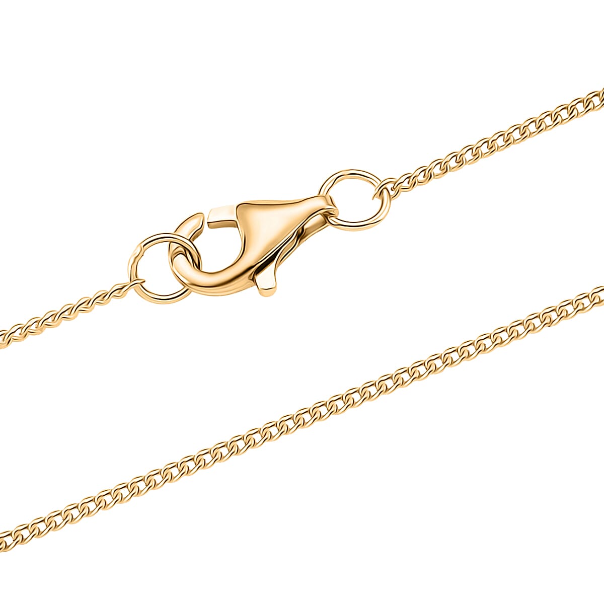 GRA Certified (D-VVS1) Moissanite Solitaire Pendant with Chain (Size 18) in Yellow Gold Plated Sterling Silver 1.00 Ct.