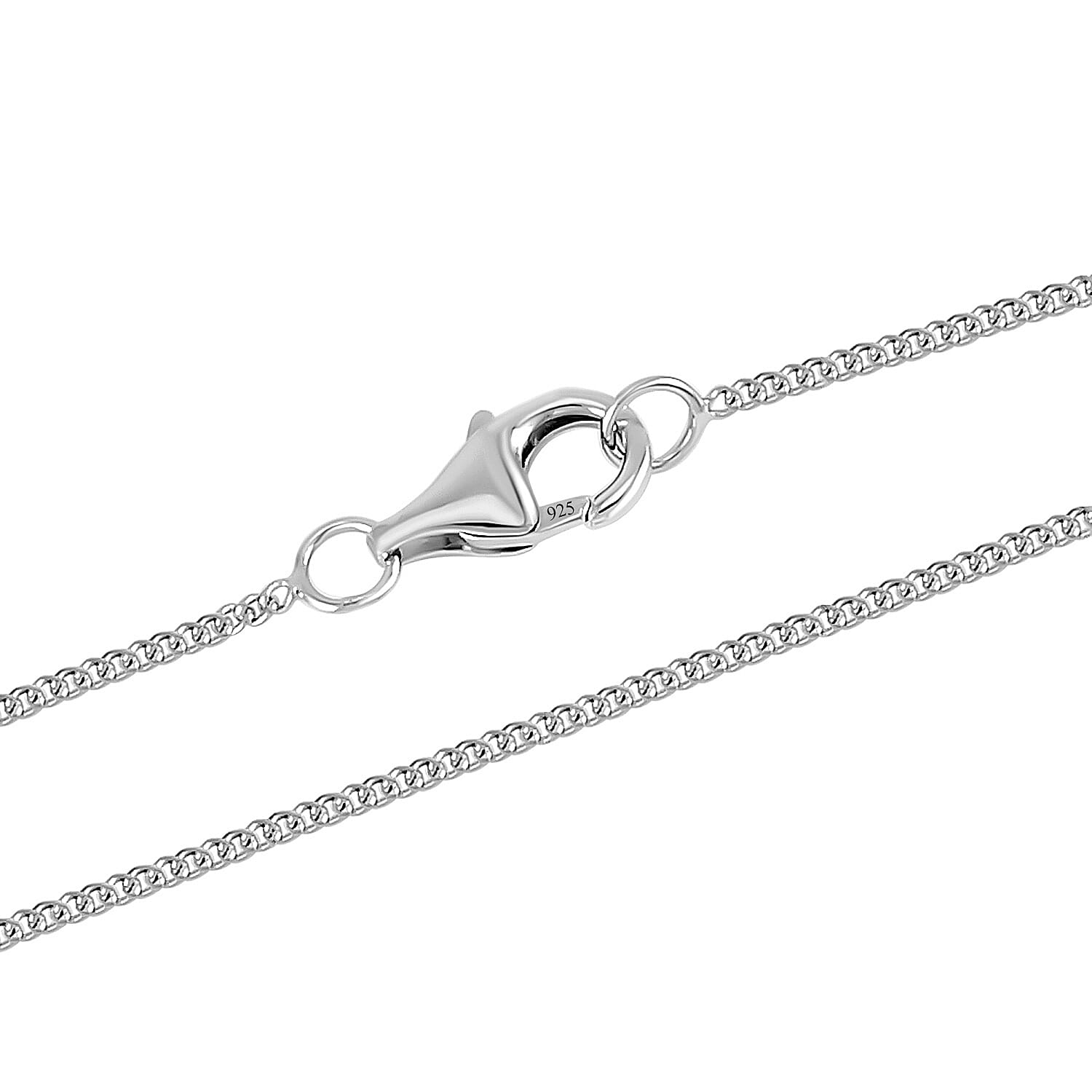 GRA Certified Moissanite Heart Pendant with Chain (Size 18) in Rhodium Overlay Sterling Silver